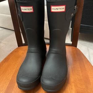 Hunter Rain Boots Women's Original Short Black Size 9